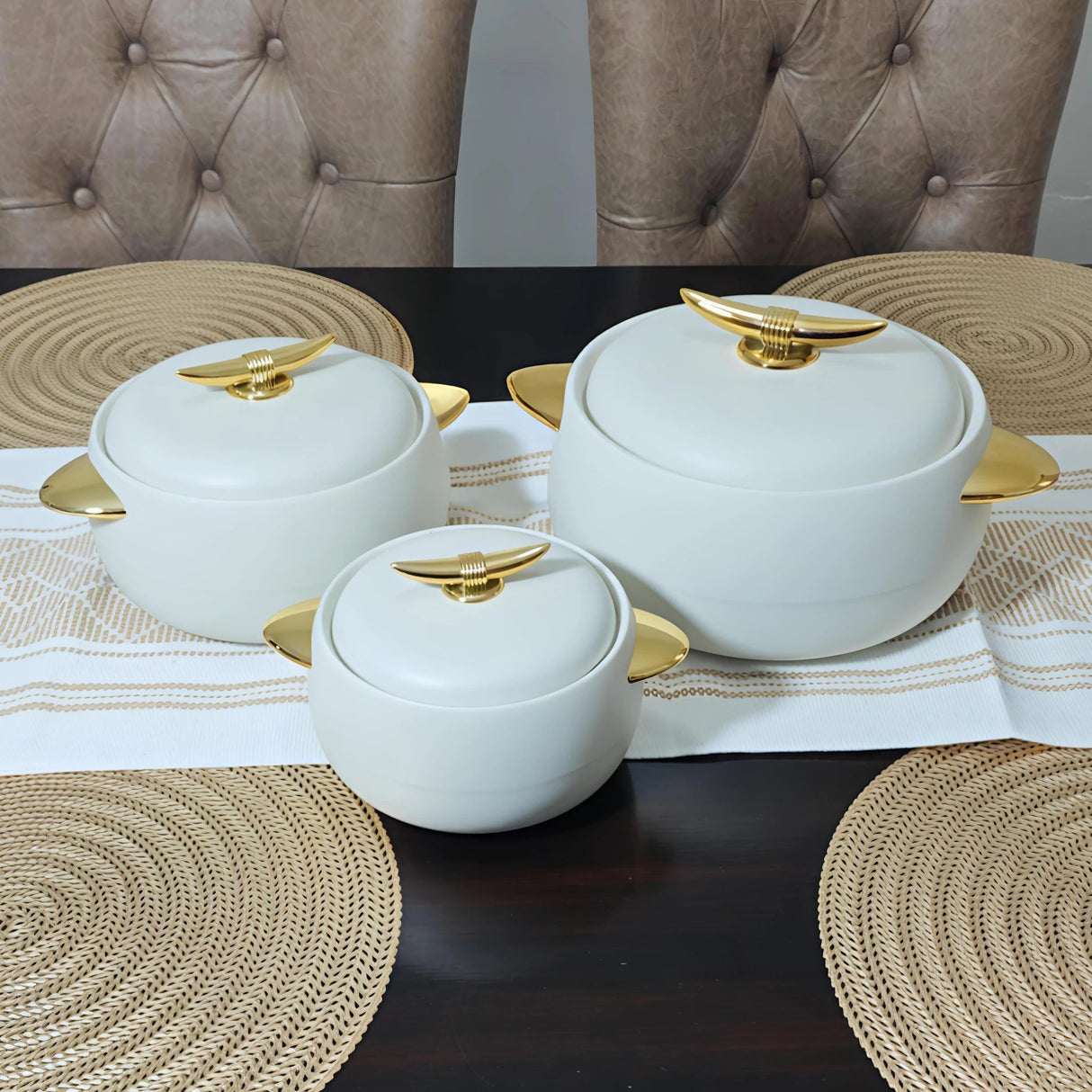 Modern European Style Luxurious Insulated Hotpots Set Hotpot Plate & Dish Warmers
