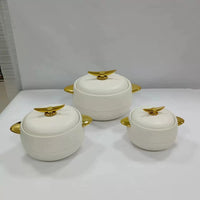 Modern European Style Luxurious Insulated Hotpots Set Hotpot Plate & Dish Warmers