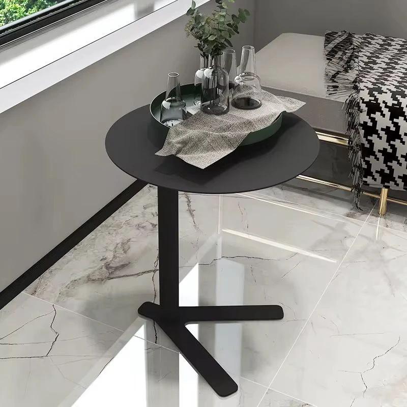 Modern Iron Frame Accent Side Table 60cm Height with 40cm Diameter Premium Quality Accent Tables