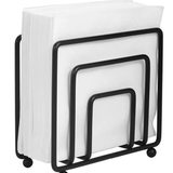 Modern Minimalist Metallic Serviette Holder in Black and Gold