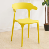 Modern Minimalist Plastic Dining Chair – Sleek Lightweight Design