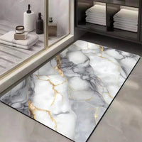 Modern Super Absorbent Anti-Slip Diatom Mud Bathmat – 50x80cm | Fast-Dry Rubber-Backed Bathroom Mat Bath Mats & Rugs