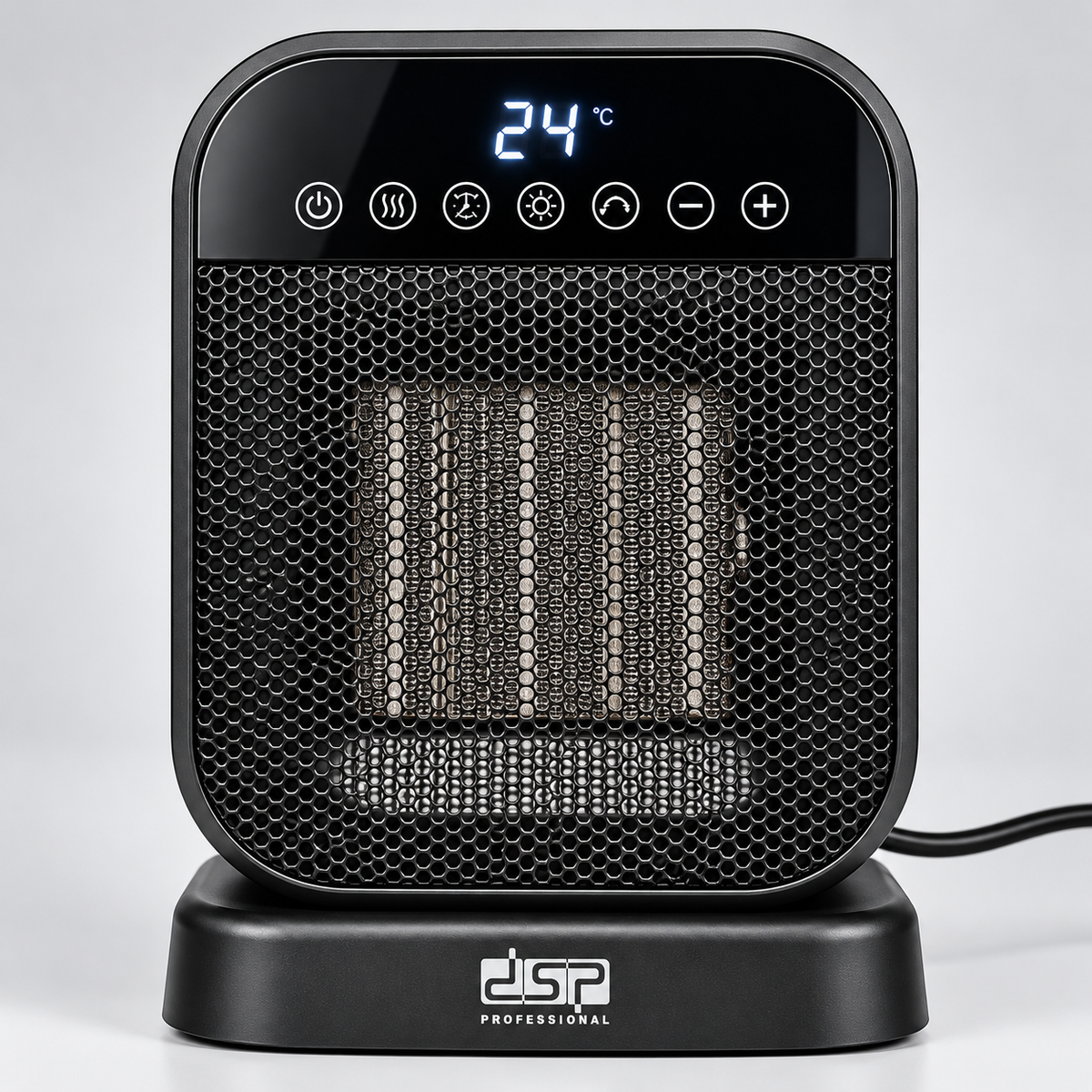 DSP 2000W Desktop PTC Fan Heater with 60° Oscillation