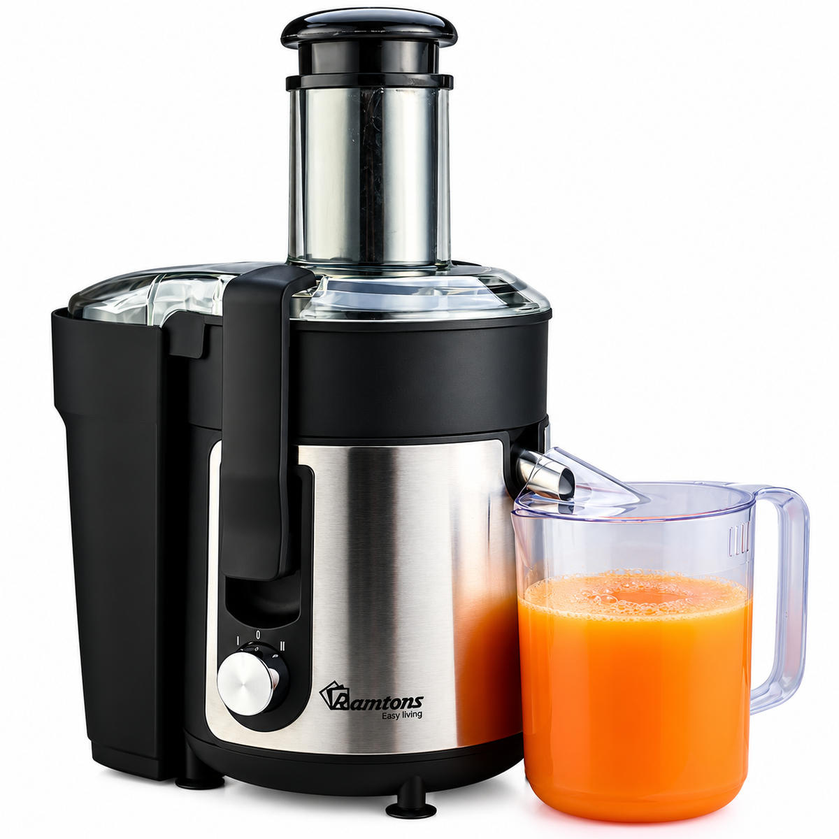 800W Juice Extractor with 2 Speeds and Pulse Function
