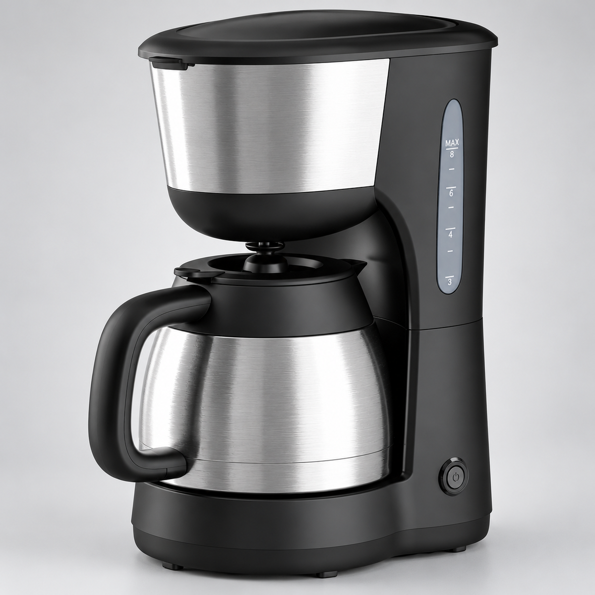 1L Drip Coffee Maker 900W – Black