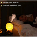 Moon Lamp Night Light with Mini USB Air Humidifier Aroma Diffuser 880ml Capacity, Colorful Lights, Aromatherapy & Humidification