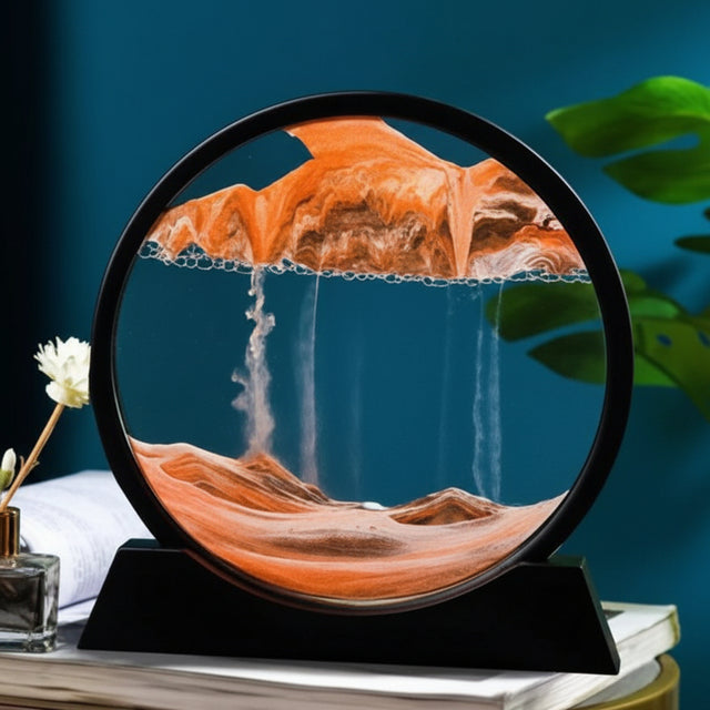 Moving Sand Scape Decor 25 cm*26 cm General Home - Decor Hourglasses