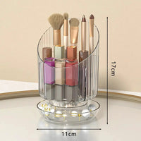 Mulfunctional Rotatable Makeup Brush Bucket Storage Box | Portable Multifunction Dust Proof Large Capacity Desktop Organizer | Lipstick Storage Makeup Organizers Cosmetic Tools