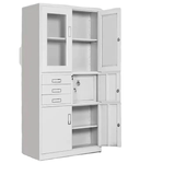 Multi-Compartment Office Filing Cabinet with Lock