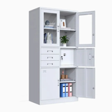 Multi-Compartment Office Filing Cabinet with Lock