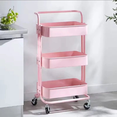 Multi Functional Movable Trolley Storage Rack |84 × 45 × 35 cm Shelving Units Utensil & Flatware Trays