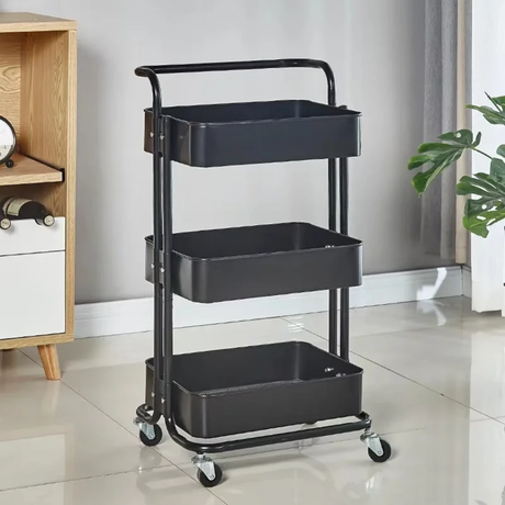 Multi Functional Movable Trolley Storage Rack |84 × 45 × 35 cm Shelving Units Utensil & Flatware Trays