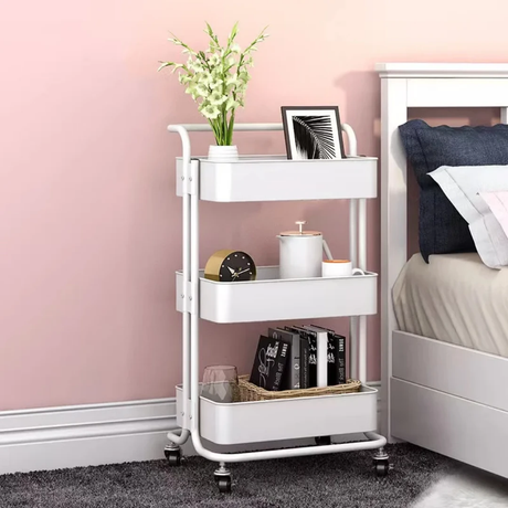 Multi Functional Movable Trolley Storage Rack |84 × 45 × 35 cm Shelving Units Utensil & Flatware Trays