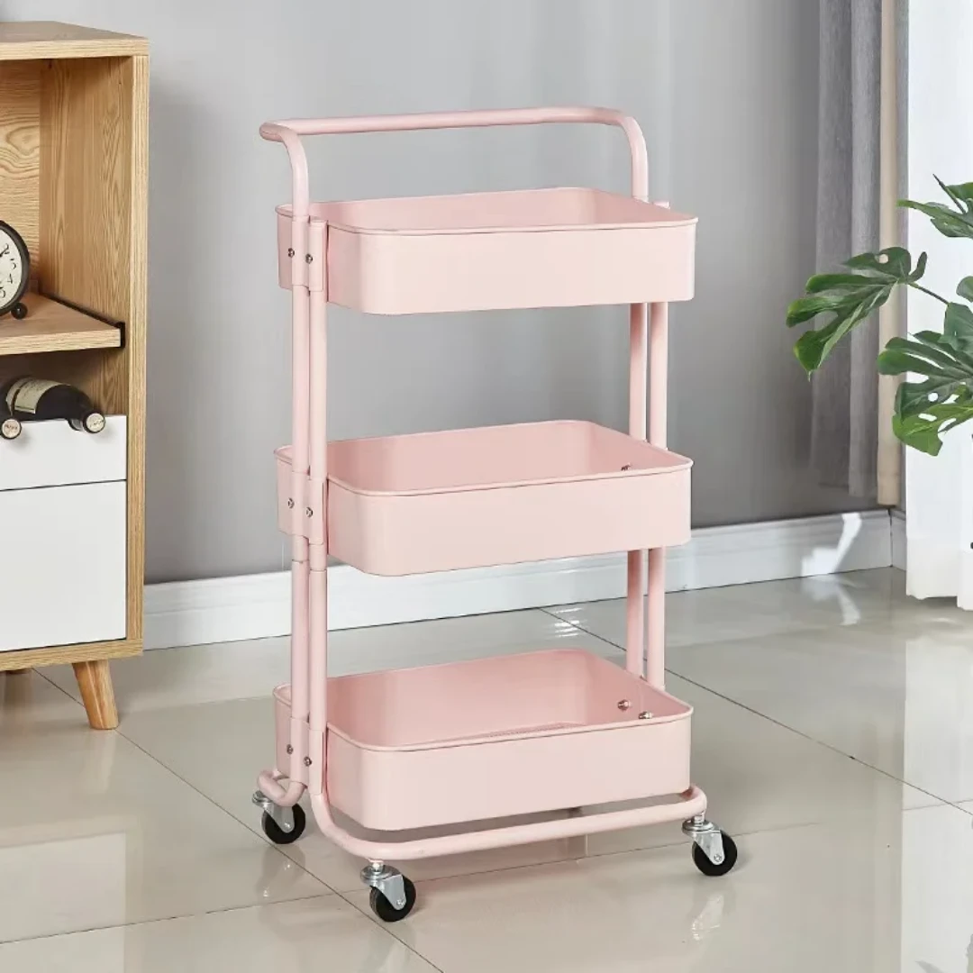 Multi Functional Movable Trolley Storage Rack |84 × 45 × 35 cm Shelving Units Utensil & Flatware Trays