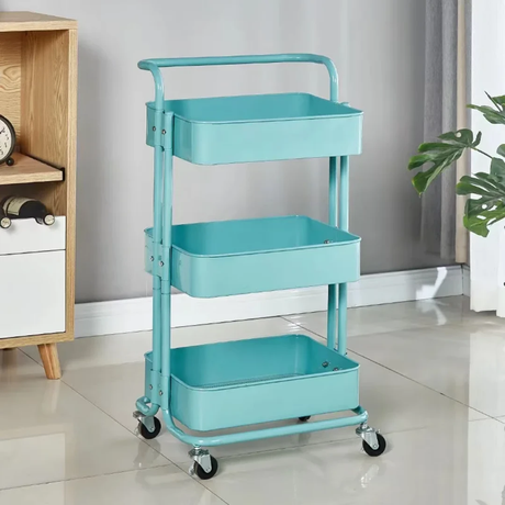 Multi Functional Movable Trolley Storage Rack |84 × 45 × 35 cm Shelving Units Utensil & Flatware Trays