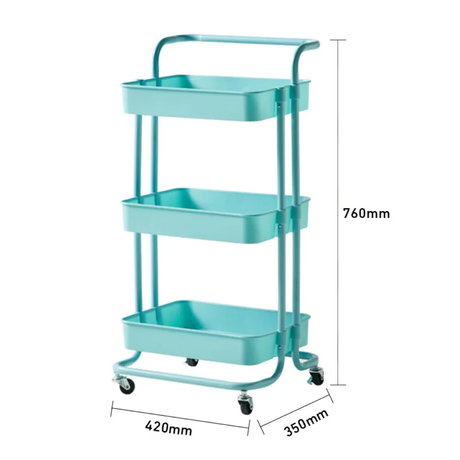 Multi Functional Movable Trolley Storage Rack |84 × 45 × 35 cm Shelving Units Utensil & Flatware Trays