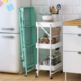 Multi Functional Movable Trolley Storage Rack |84 × 45 × 35 cm Shelving Units Utensil & Flatware Trays