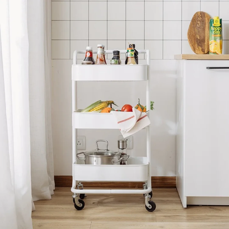 Multi Functional Movable Trolley Storage Rack |84 × 45 × 35 cm Shelving Units Utensil & Flatware Trays