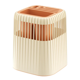 Multi-Functional Rotating Knife and Utensil Rack with Drain Grid