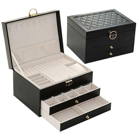 Multi-Layer Jewelry Storage Box – Large Capacity Organizer Case