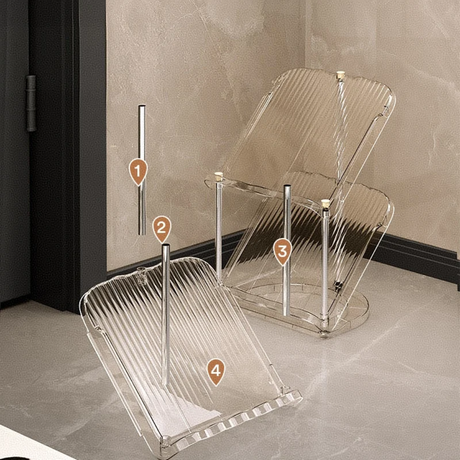 Multi Layer Shoe Shelf Organizer – Stackable Transparent Shoe Tower