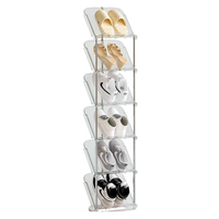Multi Layer Shoe Shelf Organizer – Stackable Transparent Shoe Tower Shoe Organizers