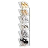 Multi Layer Shoe Shelf Organizer – Stackable Transparent Shoe Tower