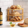 Multifunctional 3-Tier Corner Bamboo Kitchen Storage Spice Rack Space Optimized & Strong Shelving Units Kitchen & Dining