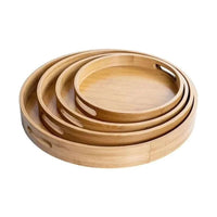Multifunctional 4 in 1 Bamboo Tray Set Big Size, Versatile Kitchen Organizers Serving Ware Serving Trays