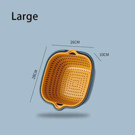 Multifunctional 6 Piece Set Drain Plastic Basket | Assorted Colors | Ideal For Use In Home Kitchens For Everyday Tasks