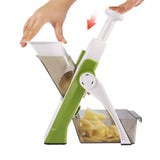 Multifunctional Manual Slicer Rotary Grater | Stainless Steel Rotary Blades Vegetable Cutter | Safe Mandoline Slice Chopper