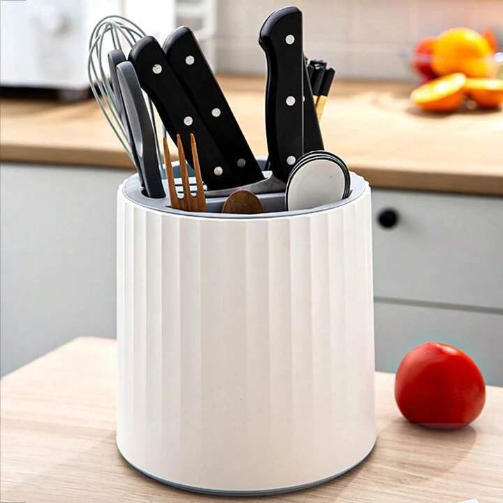 Multifunctional Rotatable Cutlery Organizer Kitchen Accessories Kitchen Knives