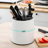 Multifunctional Rotatable Cutlery Organizer Kitchen Accessories Kitchen Knives