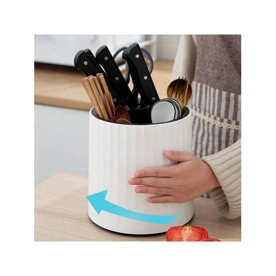Multifunctional Rotatable Cutlery Organizer Kitchen Accessories Kitchen Knives
