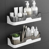 Multifunctional Shower Bathroom Storage Rack | Black Bathroom Shelf Organizer | No Drill Installation | Showers, Bathrooms