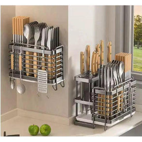 Multifunctional Stainless Steel Cutlery Storage Rack and Kitchen Knife Holder Cutlery holder Kitchen Utensil Racks