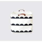 Multipurpose Cotton & Linen Storage Basket | Foldable with Handles | Versatile Organizer for Laundry & Toys