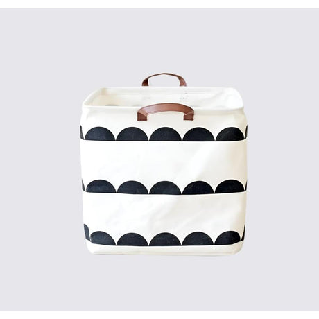 Multipurpose Cotton & Linen Storage Basket | Foldable with Handles | Versatile Organizer for Laundry & Toys