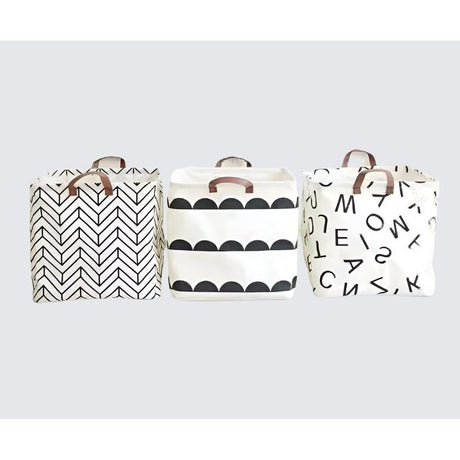 Multipurpose Cotton & Linen Storage Basket | Foldable with Handles | Versatile Organizer for Laundry & Toys