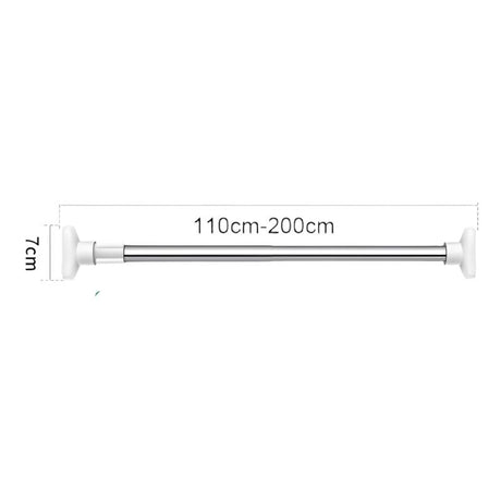 Multipurpose Extendable Adjustable Telescopic Rod, Ideal for Shower Curtains, Clothing Rod, and DIY Wardrobes
