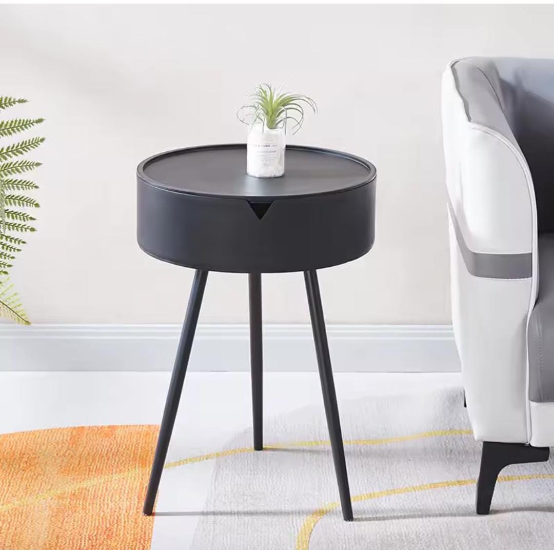Multipurpose Nordic Side Table Modern Bedside Table for Bedroom & Living Room