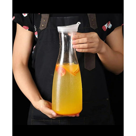Multipurpose Space Saver Bottle 1000ml Capacity Acrylic Bottle for Milk, Water, and Special Beverages Storage Containers Water Bottles