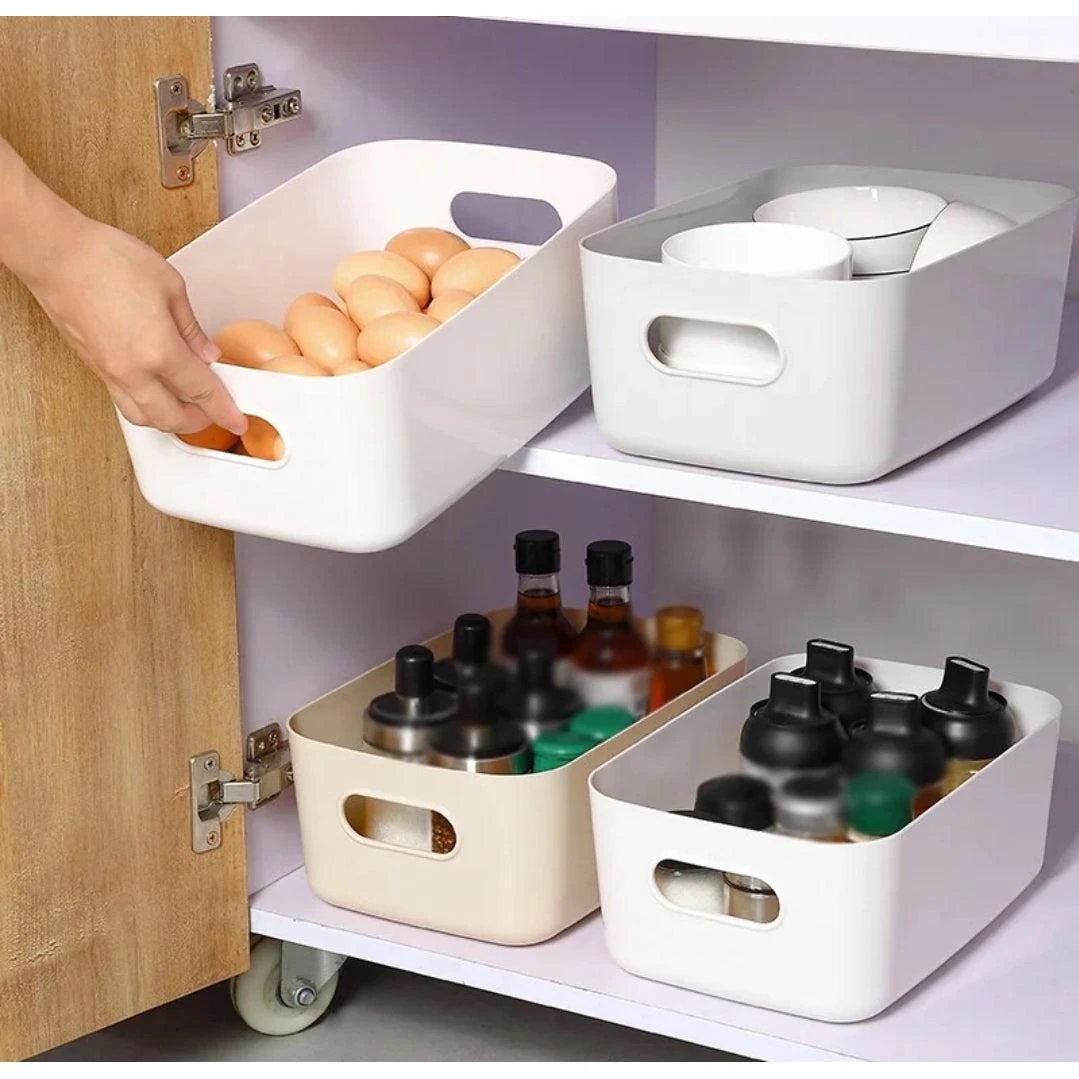 Multipurpose Storage Baskets Grey, Durable and Versatile Organizers for Home and Office Storage Containers