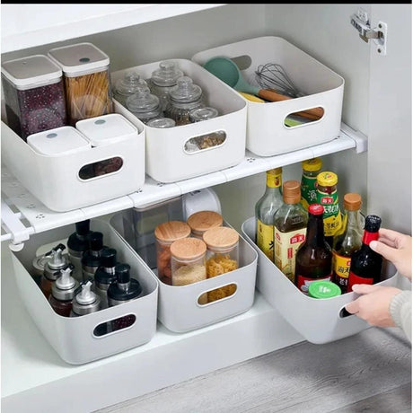 Multipurpose Storage Baskets Grey, Durable and Versatile Organizers for Home and Office Storage Containers
