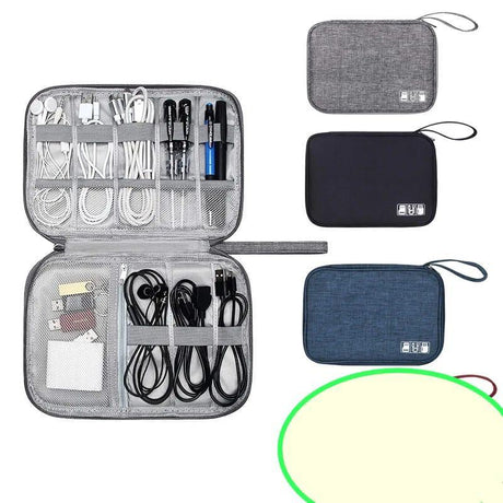 Multipurpose Waterproof Portable Cable Bag Organizer Storage Bag | Travel | Office | Home | Multiple Colors