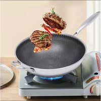 NEW Antiscalding Stainless Steel 26cm Pan for Shallow Frying Cookware Frying Pans