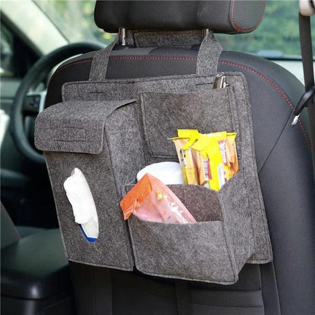 New Design Canvas Car Back Seat Organizer Waterproof Size 220mm x 270mm x 140mm Car accessories Vehicle Organizers