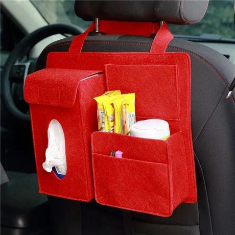 New Design Canvas Car Back Seat Organizer Waterproof Size 220mm x 270mm x 140mm Car accessories Vehicle Organizers