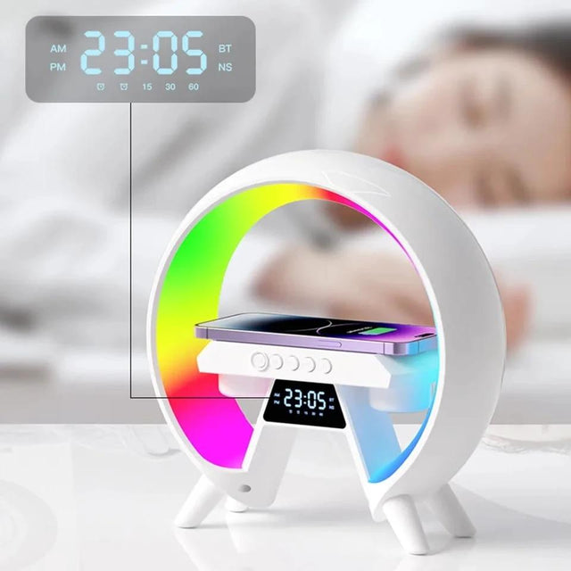 New Design Wireless Charger/Lamp LED Alarm Table/Bluetooth Speaker Lamps Electrical Conduit