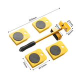 New Heavy Duty Furniture Lifter and Mover Set |Roller Transport Tool for Easy Furniture Moving